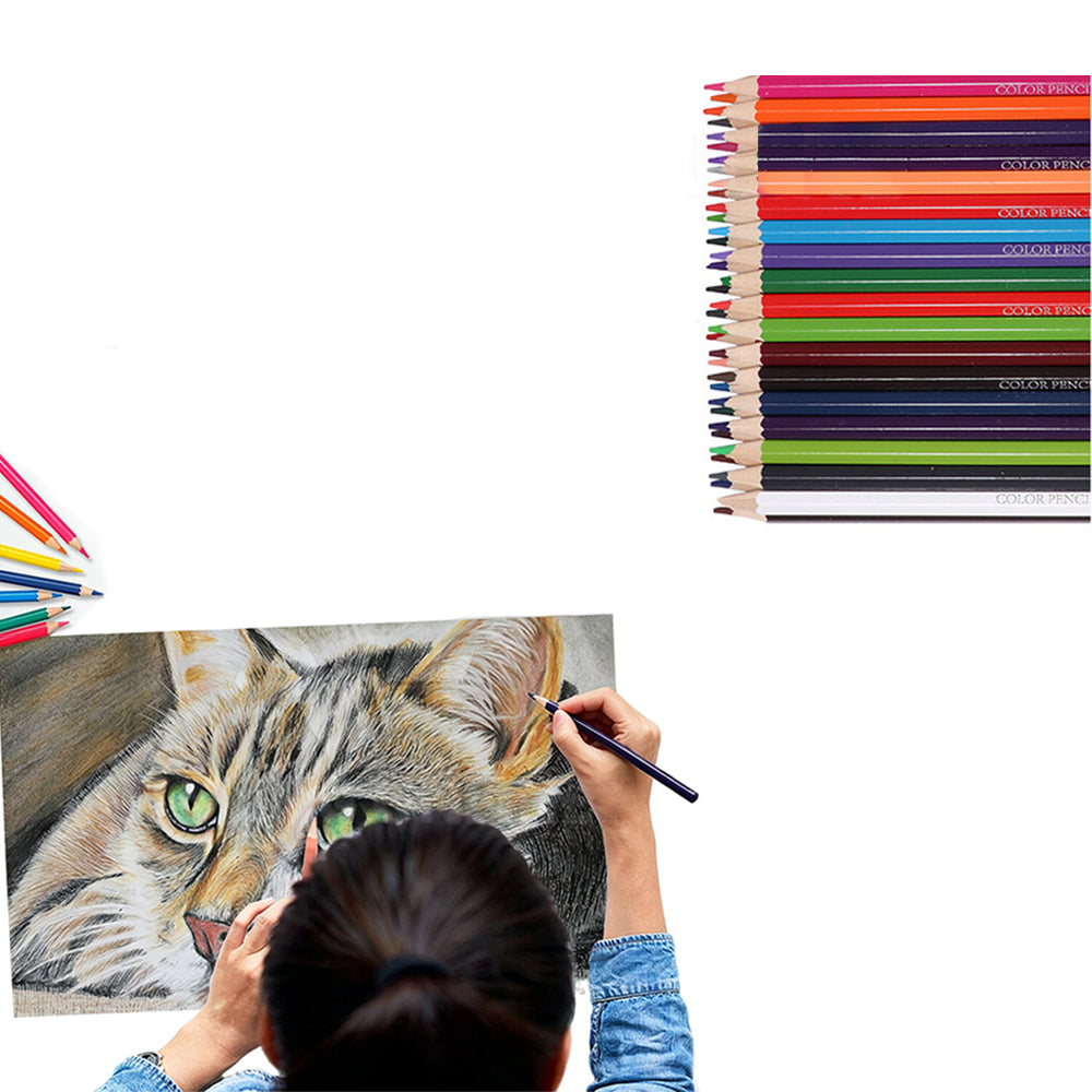 Pre Sharpened Colored Pencil Set for Drawing Coloring and Blending