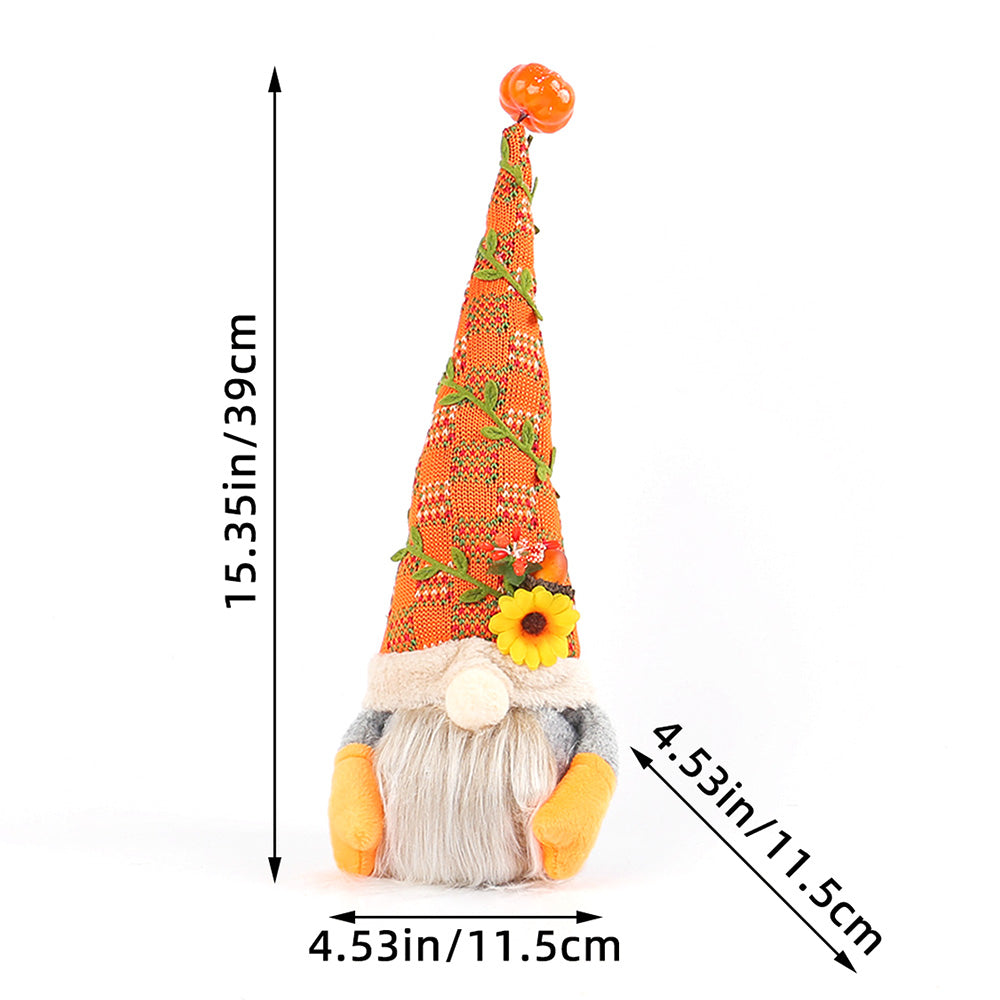 2XFall Decorations for Home Thanksgiving Decor Fall Pumpkin Gnomes Plush Doll