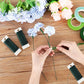 4 Pack 07mm Green Floral Wire Rolls for Christmas Wreath Crafts