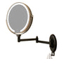 Extendable Wall Mounted LED Makeup Mirror with 7X Magnification and 3 Colors