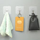 30Pcs 6x6cm Transparent Self-Adhesive Wall Hooks Wall Hanger