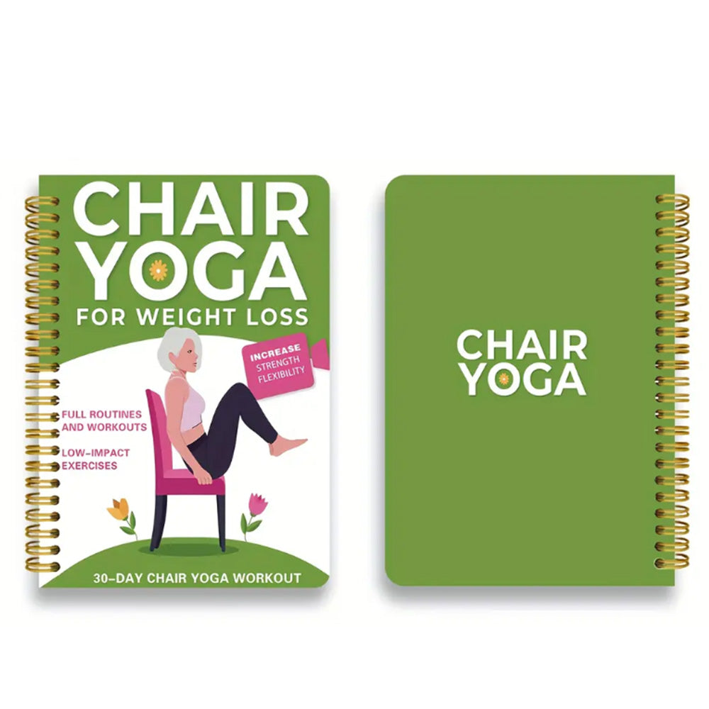 Chair Yoga Journal Notebook for Adults Seated Exercise Guide