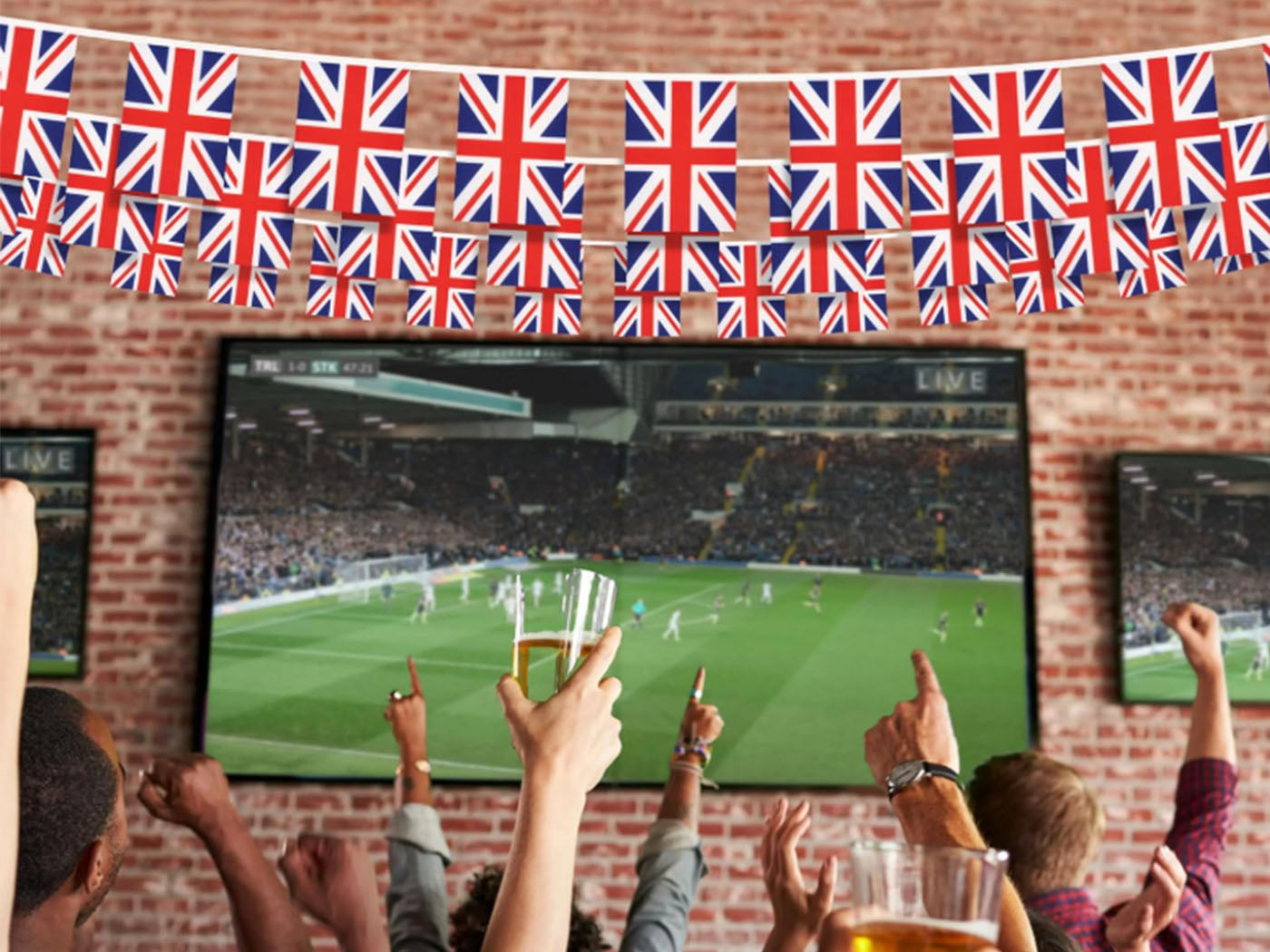 14M United Kingdom Union Jack String Flag Britain Pennant Banner