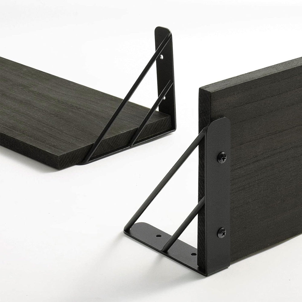 3Pcs Wall Mounted Wood Floating Shelf Storage Display for Bedroom Decor