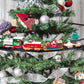 Hanging Christmas Train Set Toy with Lights Music and Track for Little Ones