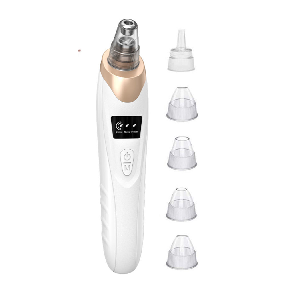 Vacuum Blackhead Remover Facial Skin Pore Acne Pimple with 5 Suction Probes 4 Acne Needles