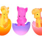 6Pcs Unicorn Hatching Rainbow Eggs Magic Growing Toy Set