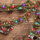 5M Christmas Garland With String Lights Hanging Tinsel Garlands For Xmas Tree