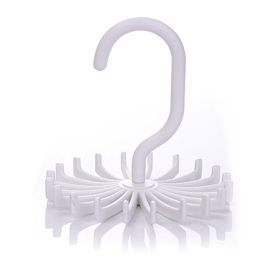 2Pcs 360-Degree Rotatable Hook Hanger Organizers Hanging Neck Tie Racks