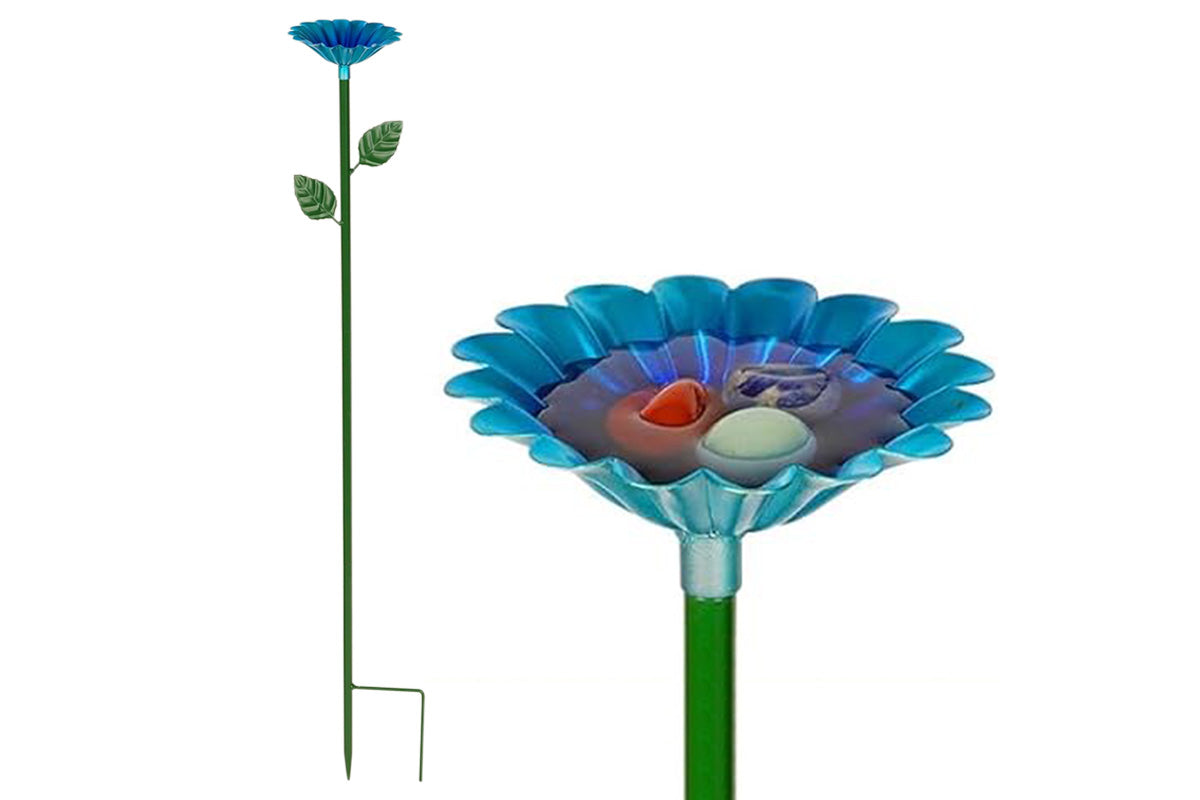 4PCS Bee Watering Station Metal Bee Water Feeder Colorful Bee Bath Bowl For Outdoor