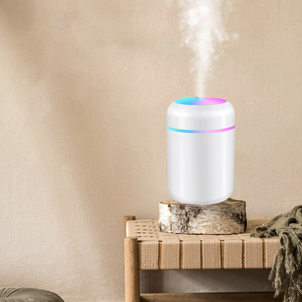 Car Air Purifier USB Diffuser Mist Humidifier with Led Night Light