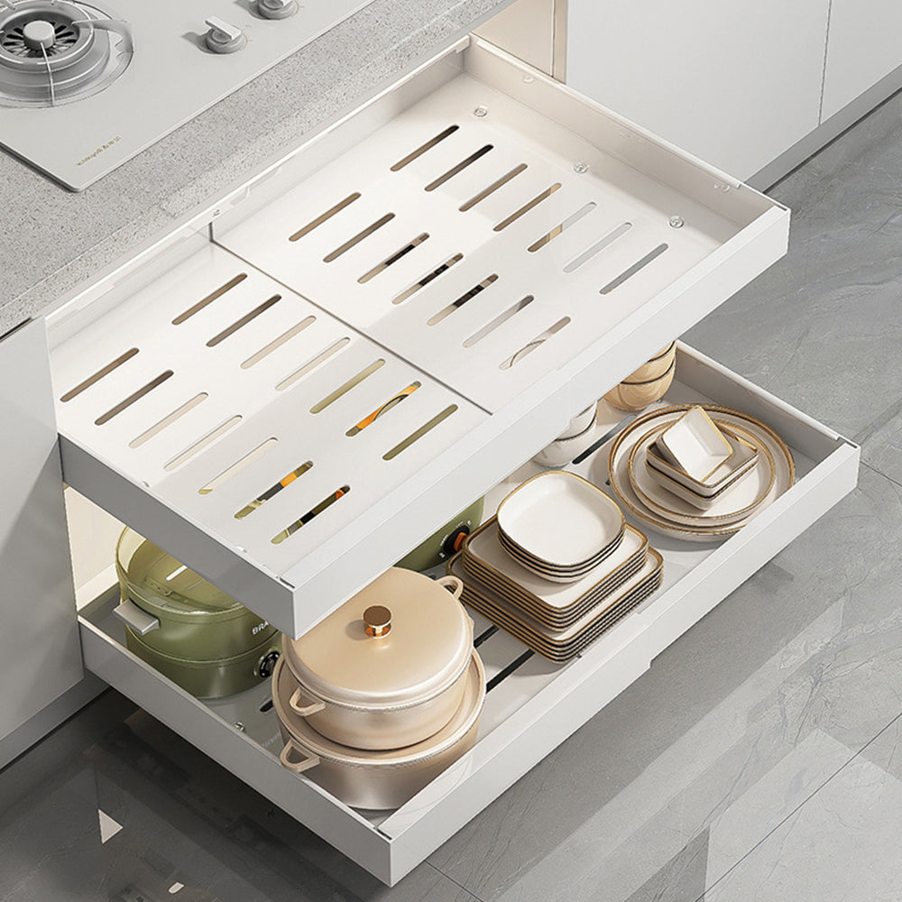 Expandable Slide-Out Cabinet Pantry Shelves Storage