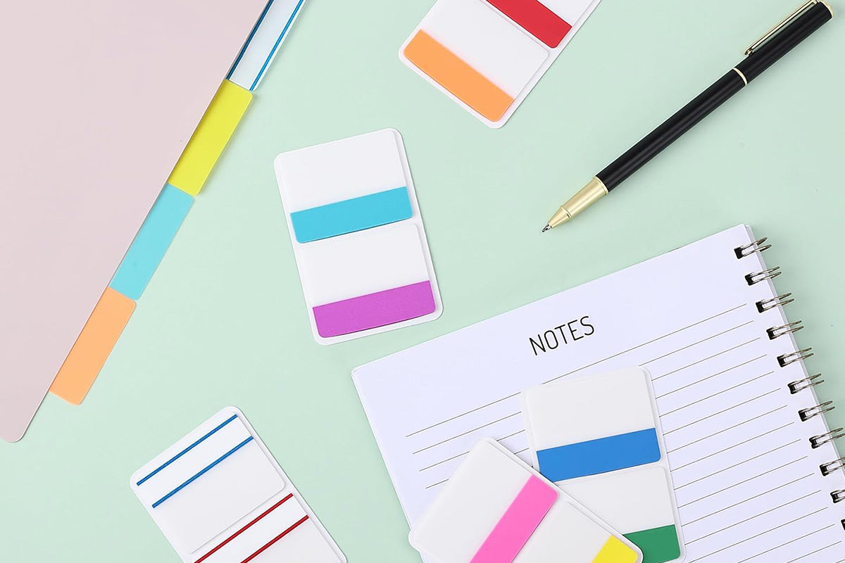 Colored Sticky Index Tabs Page Markers for Books Binders and Notebooks