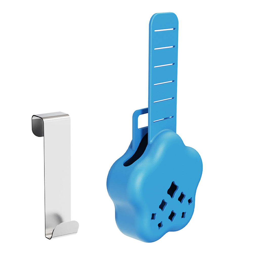Adjustable Silicone Metal Toilet Tank Cleaning Tablet Hanging Holder