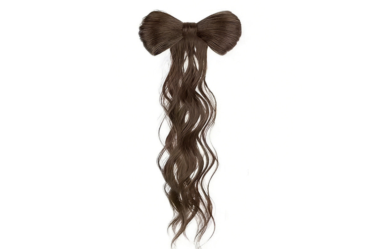 Bow Ponytail Hair Clip for Long Curly Hair Decorative