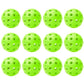 12-Pack 40-Hole Outdoor Pickleball Balls USAPA Approved Durable Pickleball Set
