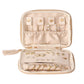 PU Multi Compartment Travel Jewelry Organizer Bag with Velvet Lining