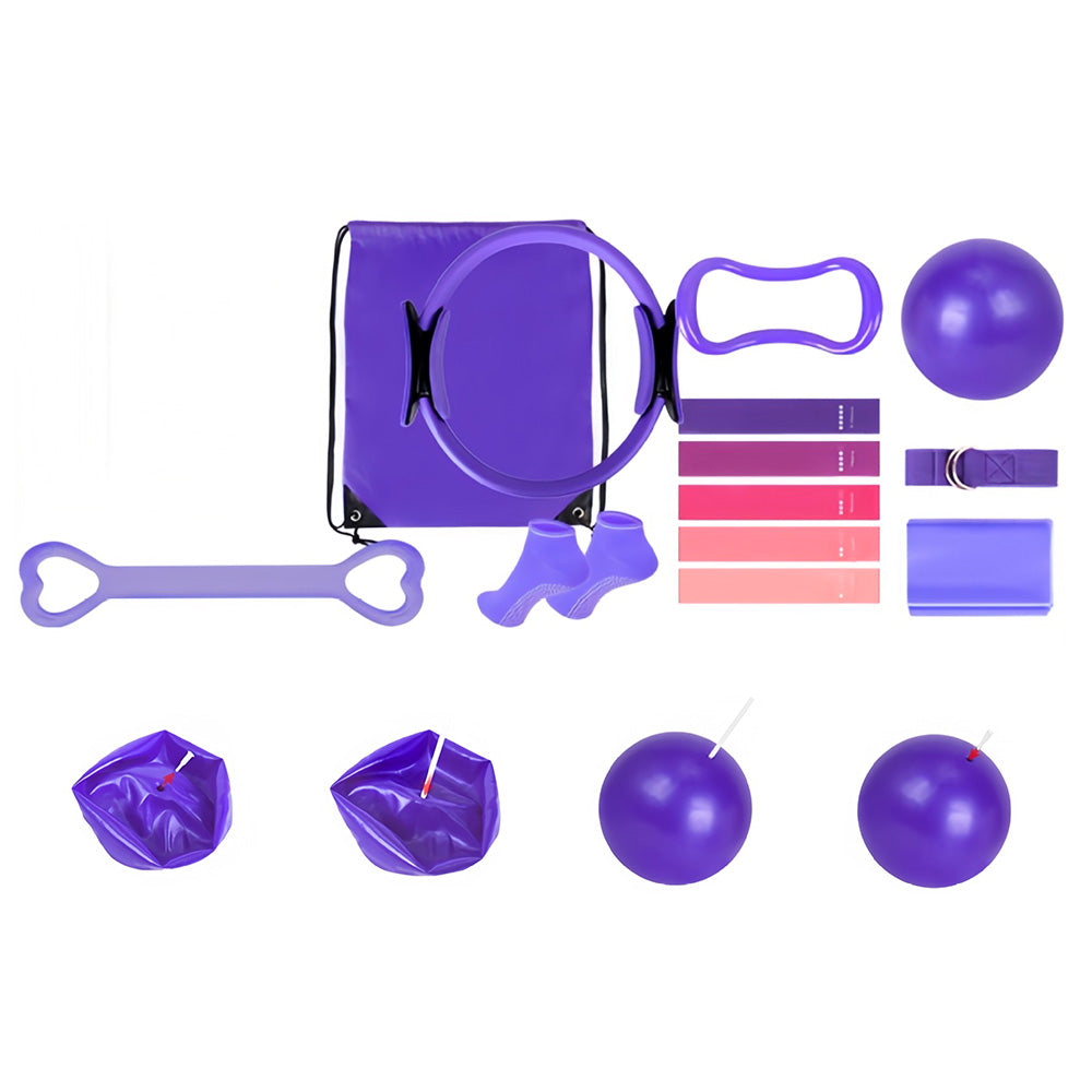 13PCS Pilates Kit Home Pilates Essentials Yoga KitsRing and Ball Resistance Band