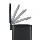 Slim Stainless Steel Pedal Trash Can 14cm Narrow Bathroom Waste Bin Soft Close Lid