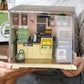DIY Miniature Dollhouse Kit 3D Puzzle Dollhouse Toy with Dust Cover and Light