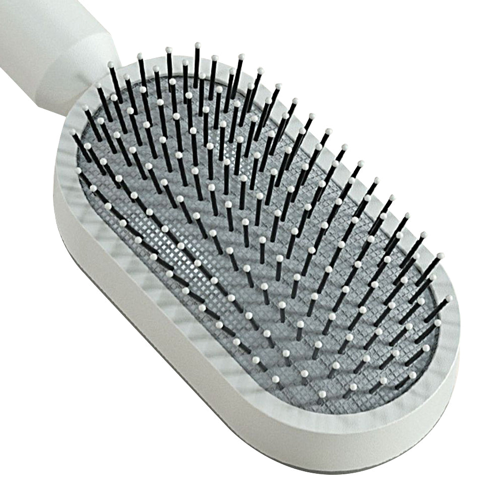 Self Cleaning Hair Brush for Women Cleaning Massage Hair Comb with Holder