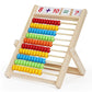 Wooden Abacus for Math with Counting Sticks Number Alphabet Cards Educational Toy