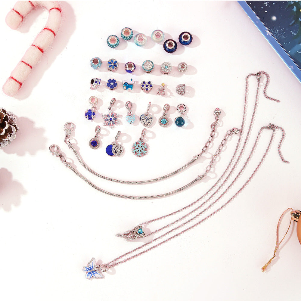 Advent Calendar Charm Bracelets 2025 for Girls DIY Bracelets Jewelry Making Kit