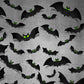 144Pcs 3D Black Bat With Glow Eyes Halloween Decorative Bats Wall Stickers