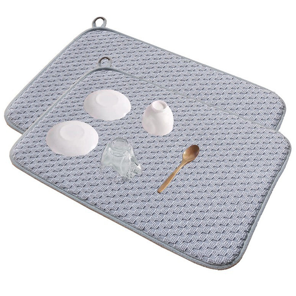 Microfiber kitchen Dish Drying Mat Absorbent Bowl Cup Drainer Kitchen Counter