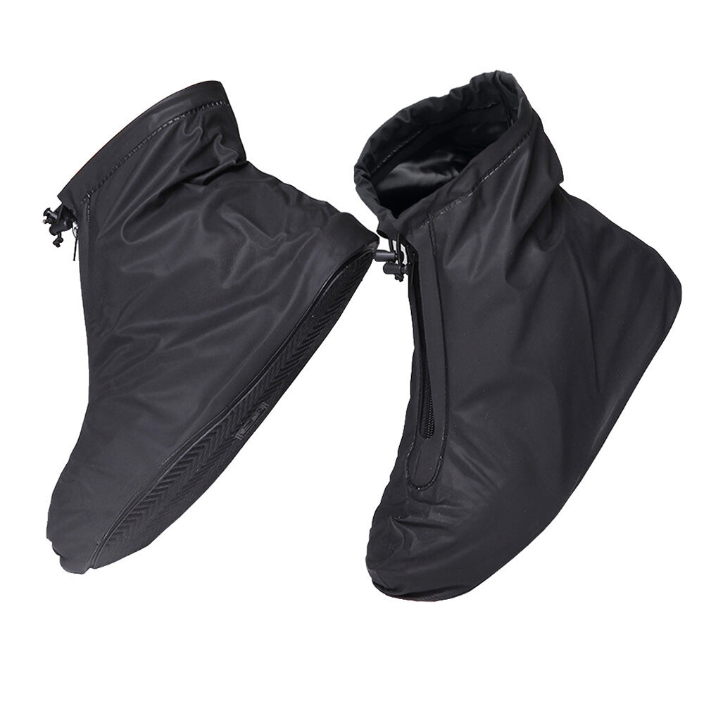 Reusable Non-Slip Water-Resistant Rain Boot Covers with Zipper for Riding Walking