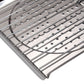 2Pcs 21x20 cm Folding Stainless Steel Grilling Basket Bread Toaster with Removable Handle