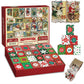 Christmas Advent Calendar Puzzle 1000 Piece Advent Calendar 24 Days Countdown Puzzles Toy