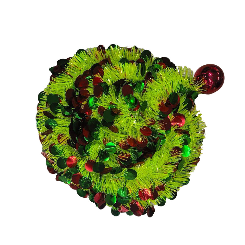 1.5m Tinsel Collapsible Crooked Christmas Tree Xmas Decoration