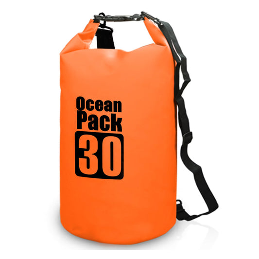 30L PVC Roll Top Water Resistant Outdoor Dry Backpack with Shoulder Strap