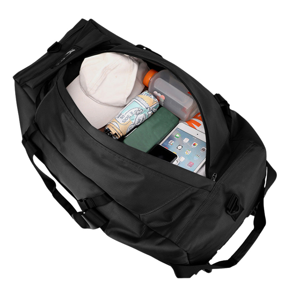 90 L Foldable Oxford Rolling Duffle Travel Bag with 3 Carry Modes