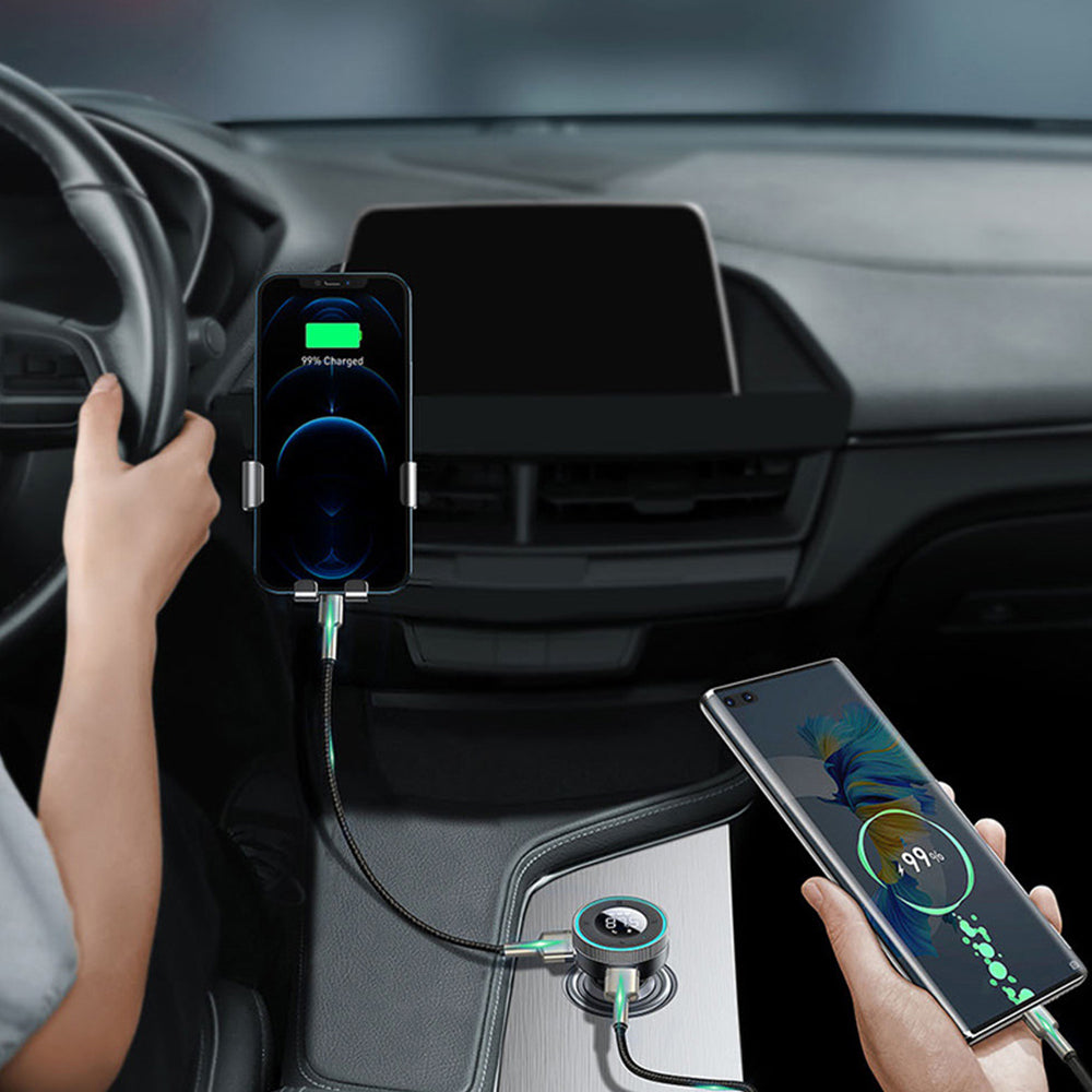 Bluetooth 5.0 Radio Car Kit Wireless FM USB Charger Player