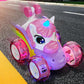 Remote Control Car 360-degree Rotating 4WD RC Stunt Twist Cars LED Lights