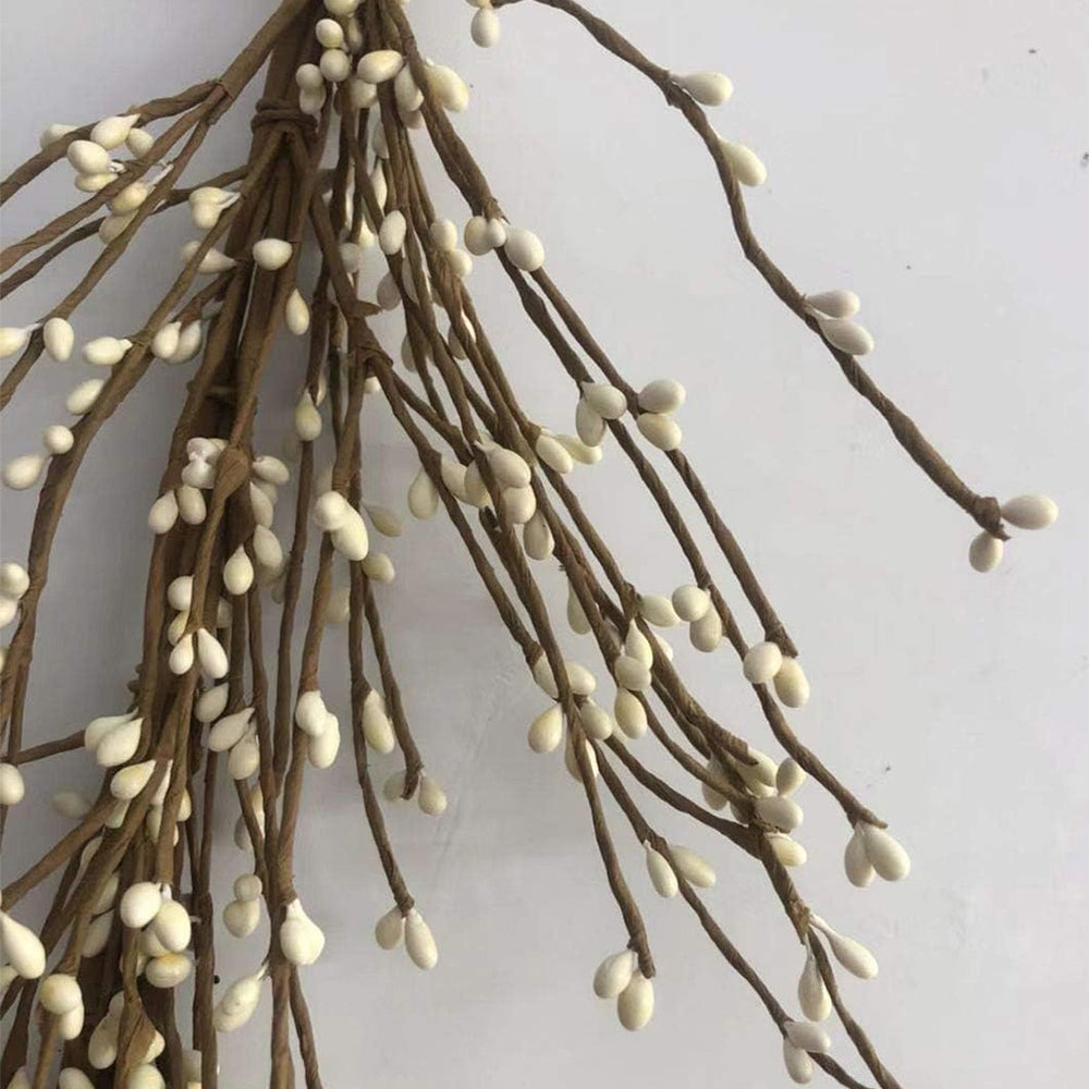 100 PCS Faux Pussy Willow Branches Realistic Artificial Willow Stems for DIY Crafts