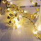2M 20LEDs Golden Leaves String Lights for Home Xmas Wedding Decor