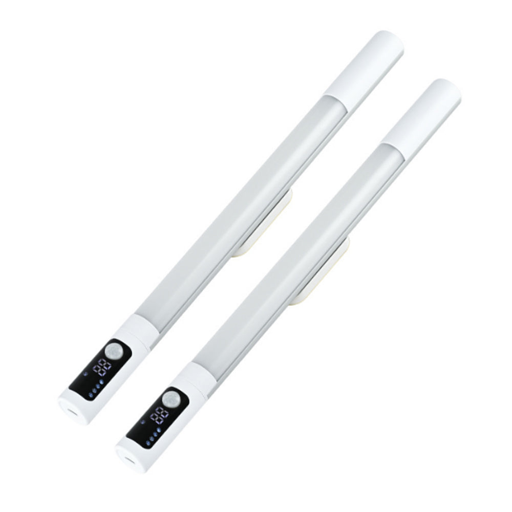 2Pcs Rechargeable Magnetic Motion Sensor Light Bar with 3 Adjustable Colours