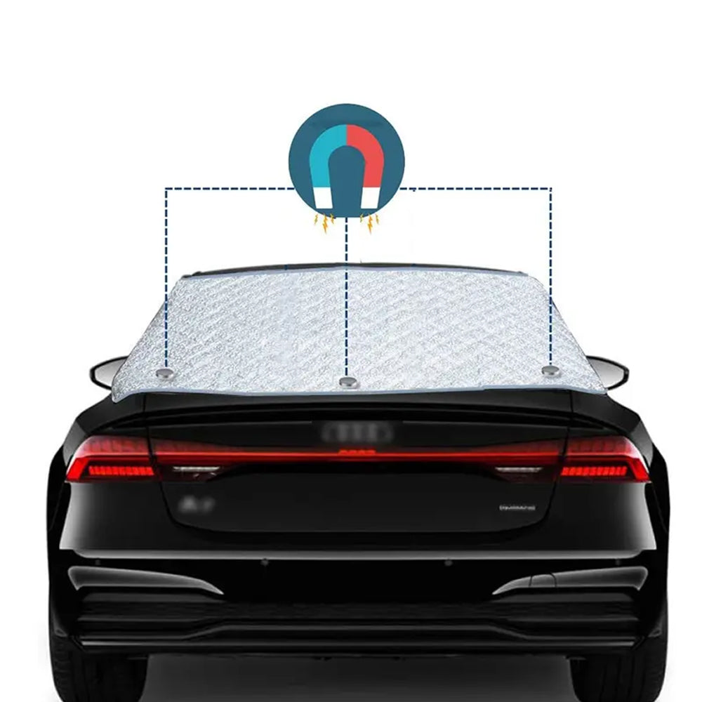 Car Rear Windscreen Snow Cover with Windproof Elastic Straps