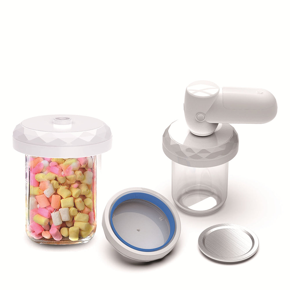 6-in-1 Handheld Vacuum Pump with 6 Mason Jar Lids