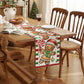 2Pcs 180x33CM Christmas Table Runner Xmas Party Dinning Table Flag Decor