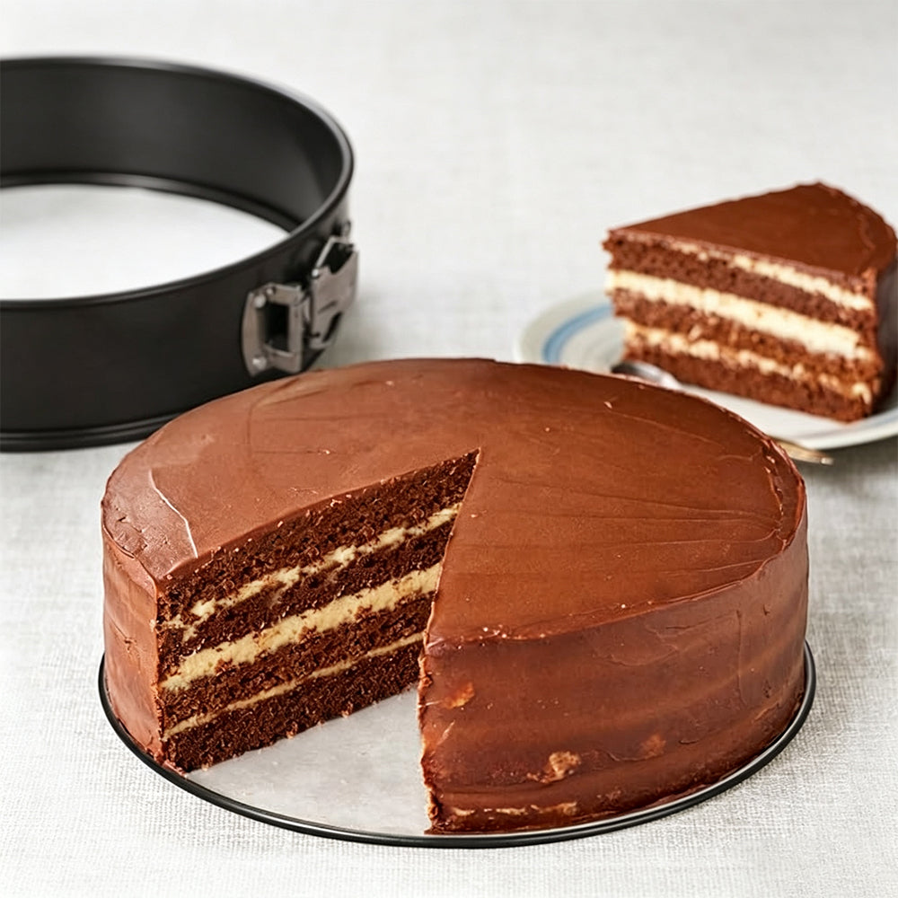 3Pcs Round Springform Cake Pan Set with Clasp