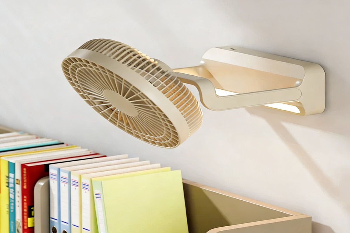 Desktop Fan with Night Light 330 Degree Swivel 3 Speeds USB Table Fan