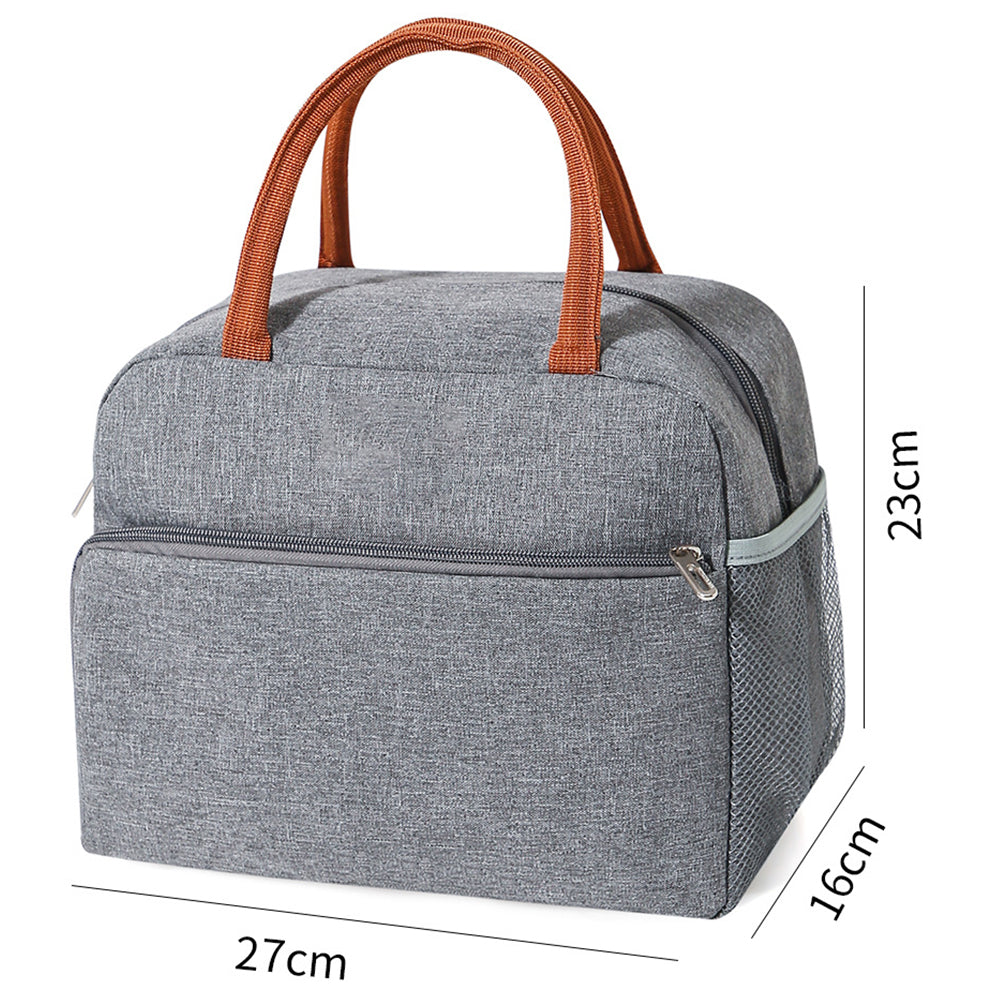 27x16 x23CM Lunch Bag Oxford Insulated Thermal Cool Food Storage Bag Tote Box Lunch Tote