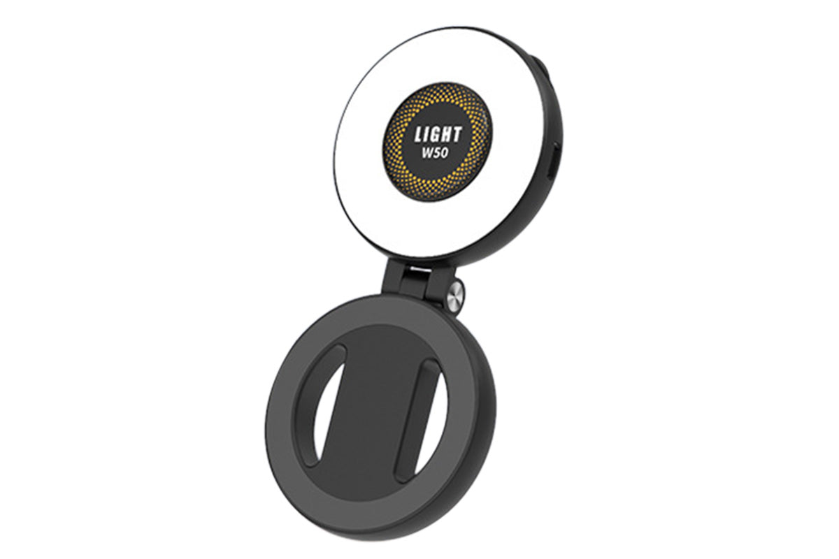 2Pcs Magnetic Phone Ring Light 3 Color Dimmable Fill Light Rechargeable Selfie Light