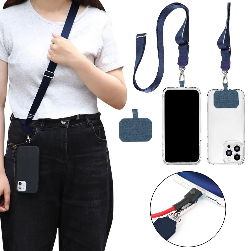 Universal Mobile Phone Lanyard Crossbody Hanging Neck Strap Spacer Anti-lost Rope