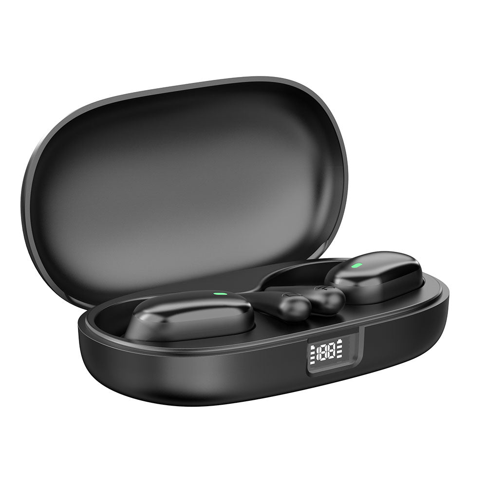 2Pcs Wireless Open Ear Headphones Bluetooth Sport Earbuds with Digital Display