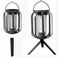 Solar Lantern with Tripod Flickering Flame Solar Outdoor Lights 4 Lighting Modes